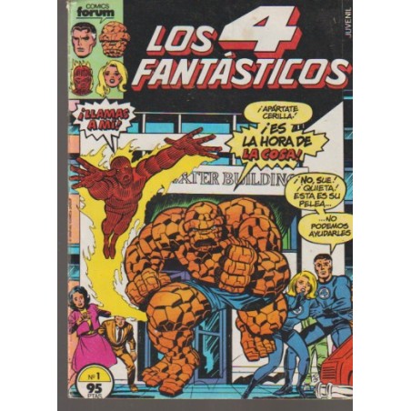 LOS 4 FANTASTICOS Nº 1 VOL.1 EDITORIAL FORUM, EXCELENTE ESTADO PERO PROCEDENTE DE RETAPADO