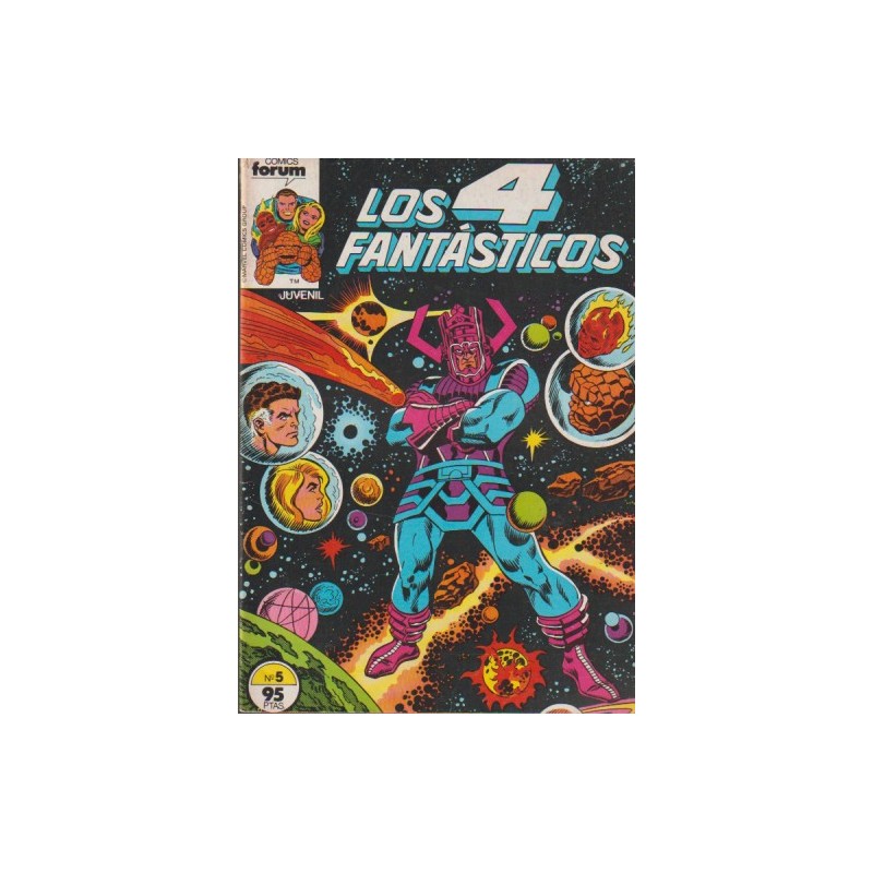 LOS 4 FANTASTICOS Nº 5 VOL.1 ED.FORUM , BUEN ESTADO PERO PROCENTE DE RETAPADO