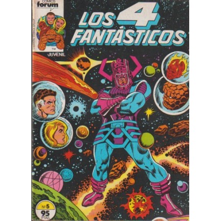 LOS 4 FANTASTICOS Nº 5 VOL.1 ED.FORUM , BUEN ESTADO PERO PROCENTE DE RETAPADO