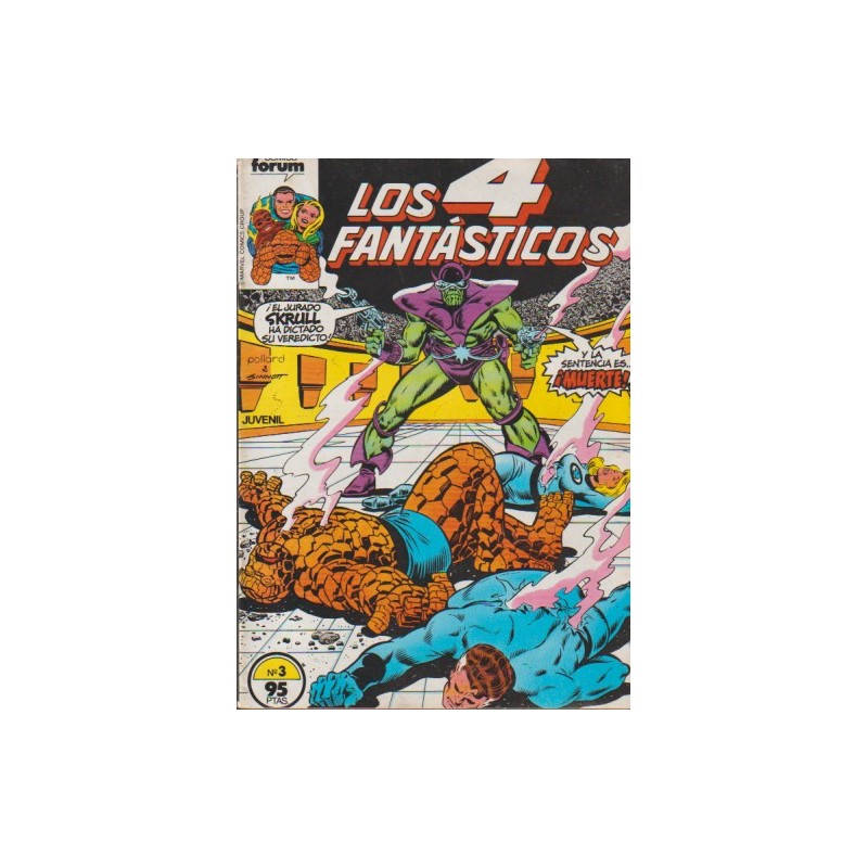 LOS 4 FANTASTICOS Nº 3 VOL.1 ED.FORUM , PROCEDENTE DE RETAPADO PERO EN MUY BUEN ESTADO DE CONSERVACION