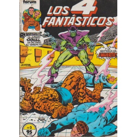 LOS 4 FANTASTICOS Nº 3 VOL.1 ED.FORUM , PROCEDENTE DE RETAPADO PERO EN MUY BUEN ESTADO DE CONSERVACION