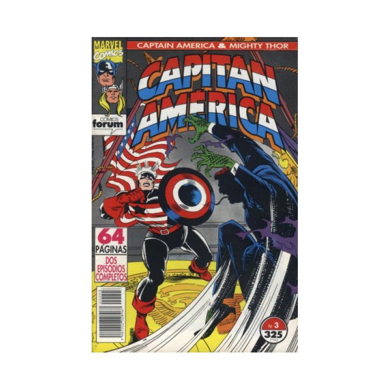 CAPITAN AMERICA VOL.2 : 1 AL 3 ,CAPITÁN AMÉRICA Y THOR EL PODEROSO VOL. 2 ED.FORUM