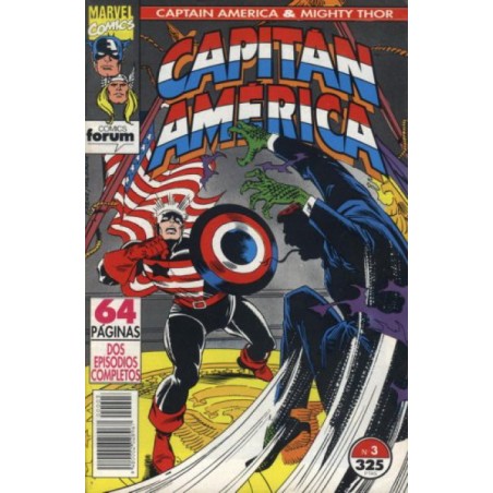 CAPITAN AMERICA VOL.2 : 1 AL 3 ,CAPITÁN AMÉRICA Y THOR EL PODEROSO VOL. 2 ED.FORUM