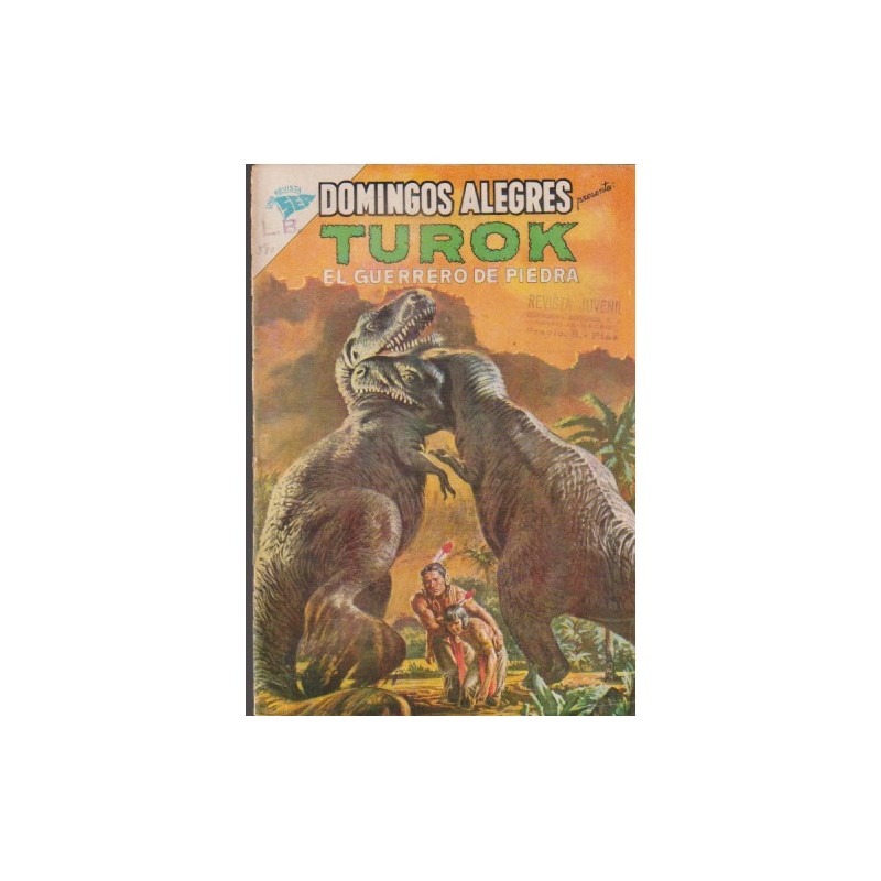 DOMINGOS ALEGRES Nº 380 PRESENTA TUROK EL GUERRERO DE PIEDRA : TRES CUERNOS EDITORIAL NOVARO