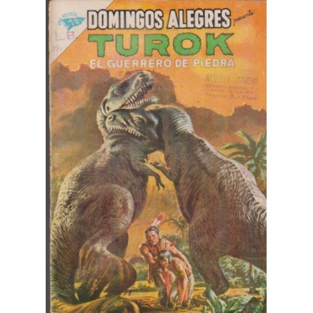 DOMINGOS ALEGRES Nº 380 PRESENTA TUROK EL GUERRERO DE PIEDRA : TRES CUERNOS EDITORIAL NOVARO