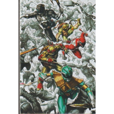 MIGHTY MORPHIN POWER  / LAS TORTUGAS NINJA VOLUMEN UNICO CON SOBRE PORTADA Y POSTER