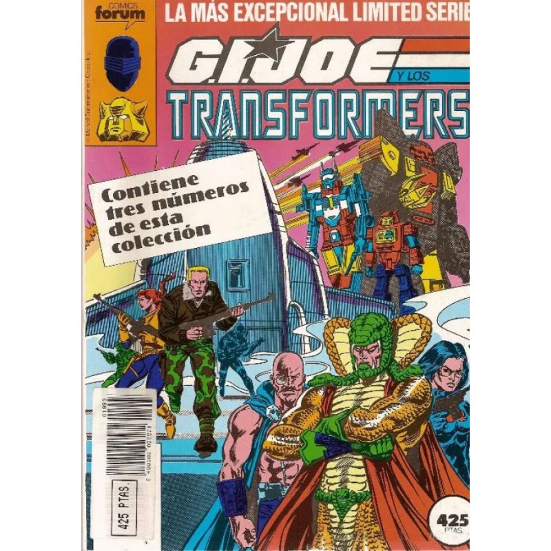 COMANDO GIJOE Y LOS TRANSFORMERS SERIE LIMITADA PUBLICADA EN LOS NUMEROS 22 AL 24 DE GIJOE ED.FORUM