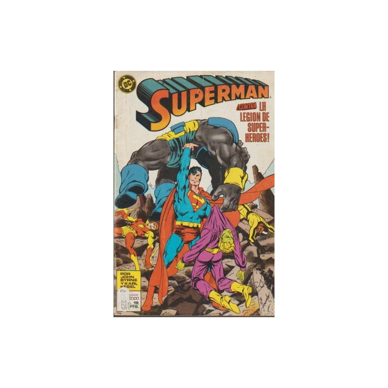 SUPERMAN VOL.2 Nº 19 Y 20 ED.ZINCO ,SUPERMAN CONTRA LA LEGION DE SUPERHEROES POR JOHN BYRNE