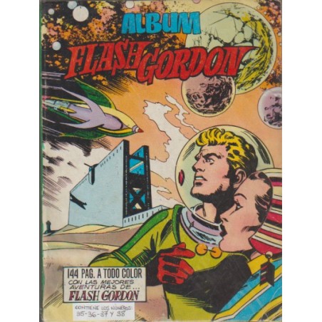 ALBUM FLASH GORDON Nº 4 ED.VALENCIANA CONTIENE LOS NUMEROS 35 A 38 DE LA COLECCION