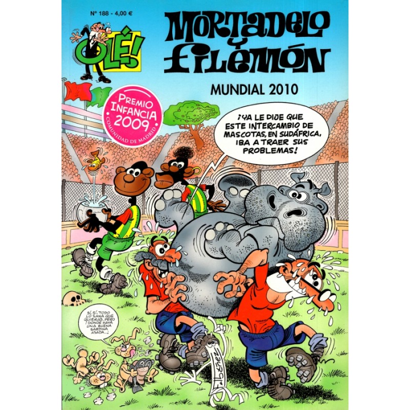 COLECCION OLE nº 188 MORTADELO Y FILEMON : MUNDIAL 2010 , ED.B, RESERVADO A FCO.