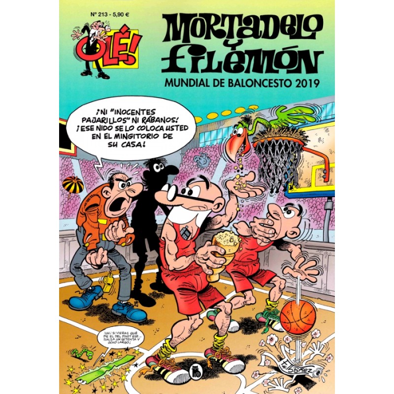 COLECCION OLE nº 213 MORTADELO Y FILEMON : MUNDIAL DE BALONCESTO 2019