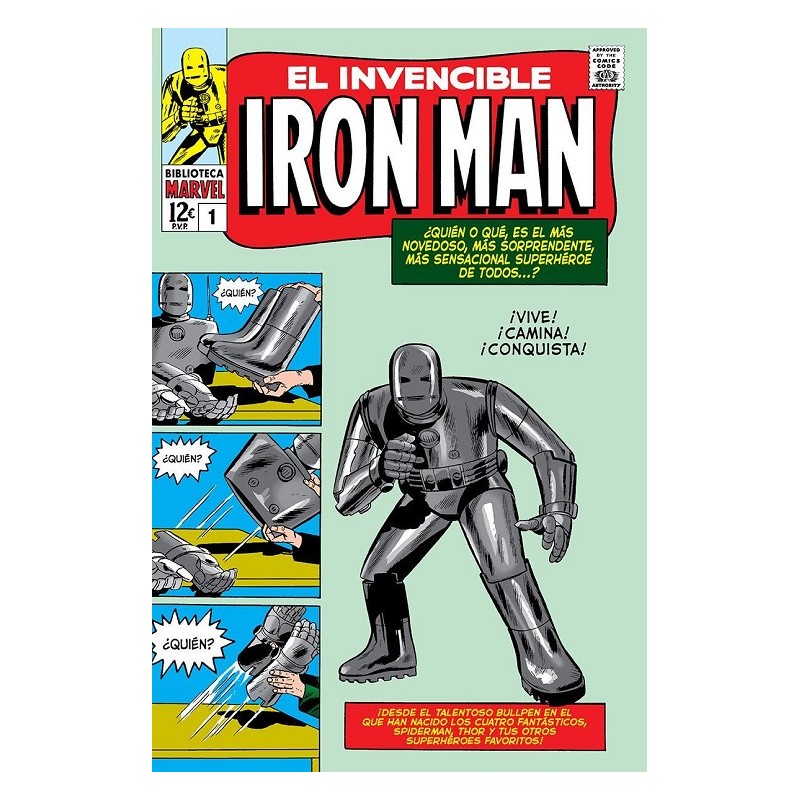 EL INVENCIBLE IRON MAN VOL.1 Y 2 NUEVA BIBLIOTECA MARVEL ED.PANINI A TODO COLOR COLOR
