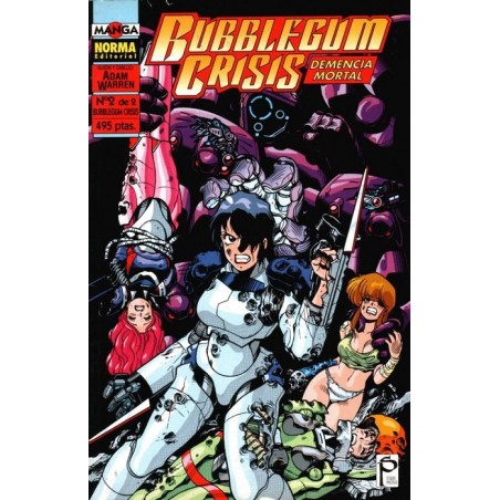 BUBBLEGUM CRISIS DEMENCIA MORTAL Nº 2 DE 2 POR ADAM WARREN
