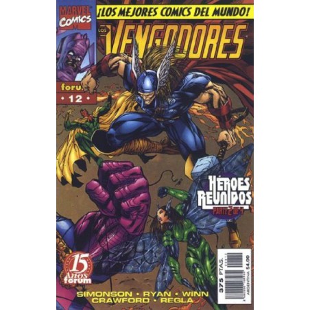 LOS VENGADORES Nº 12 HEROES REBORN HEROES REUNIDOS 2 DE 4