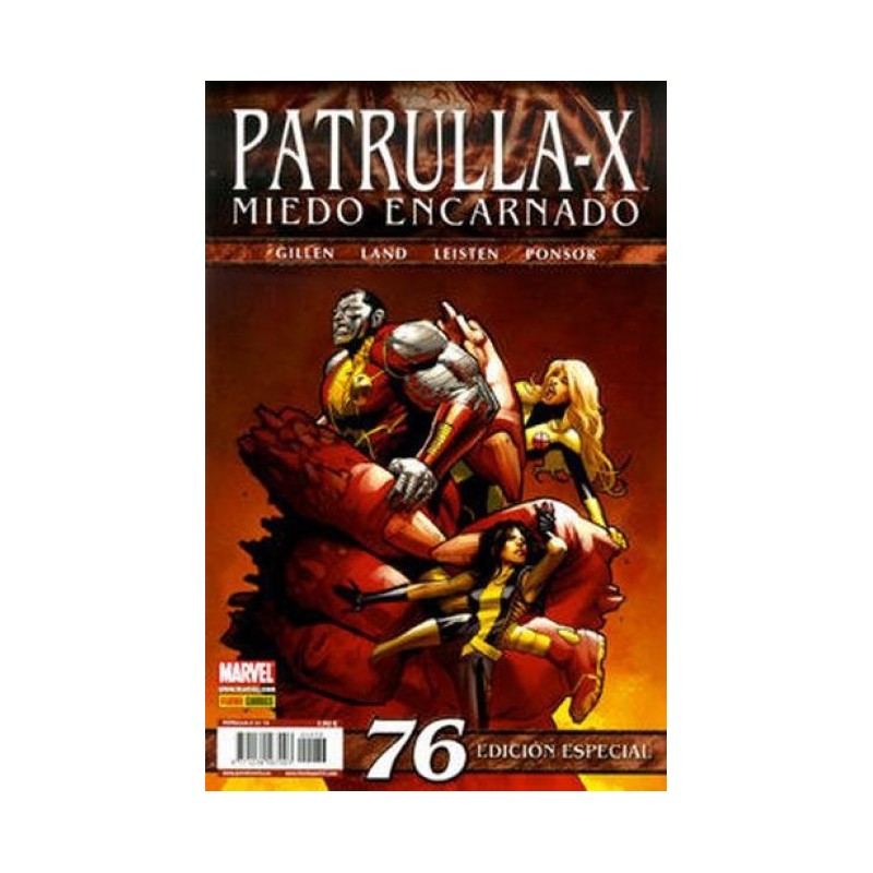 PATRULLA X VOL.3 Nº 76 ED.PANINI MIEDO ENCARNADO