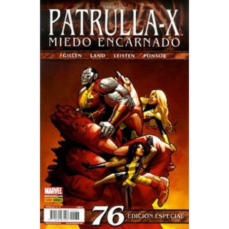 PATRULLA X VOL.3 Nº 76 ED.PANINI MIEDO ENCARNADO