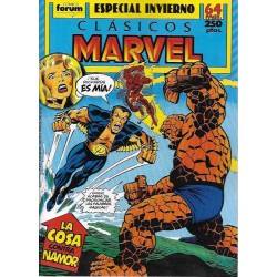 CLASICOS MARVEL ESPECIALES : CAPITAN AMERICA DE JIM STERANKO, DAREDEVIL DE ROY THOMAS Y BARRY WINDSOR SMITH,LA COSA CONTRA NAMOR DE JOHN BUSCEMA ,LOS VENGADORES LA LLEGADA DE LA VISION ,ESTELA PLATEADA DE BYRNE Y STAN LEE Y WARLOCK DE JIM STARLIN