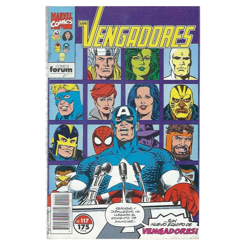 LOS VENGADORES VOL.1 Nº 114 AL 117 ED.FORUM