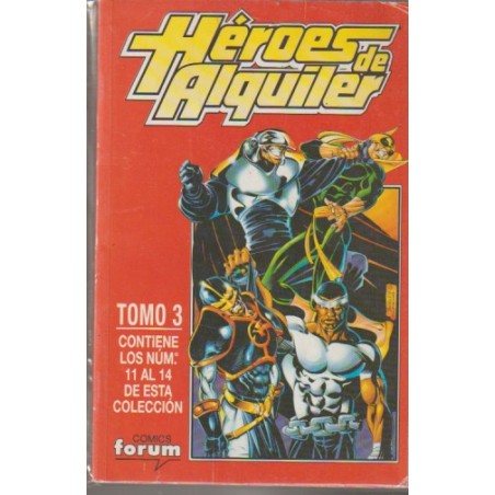 HEROES DE ALQUILER Nº 11 AL 14 EN UN RETAPADO ED.FORUM