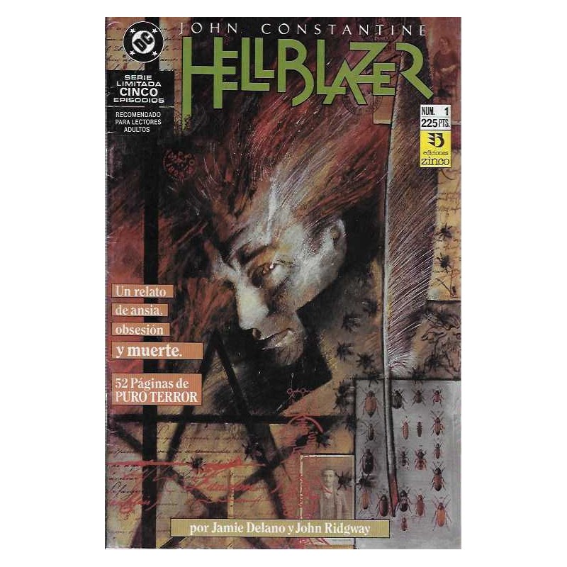 HELLBLAZER Nº 1,2,4 Y 5 ED.ZINCO