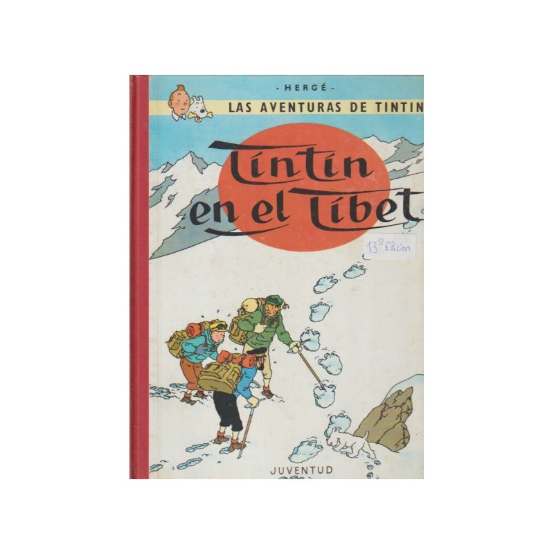 TINTIN EN EL TIBET EDICION CON LOMO DE TELA 13ª EDICION, EXCELENTE ESTADO DE CONSERVACION
