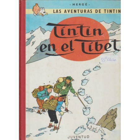 TINTIN EN EL TIBET EDICION CON LOMO DE TELA 13ª EDICION, EXCELENTE ESTADO DE CONSERVACION