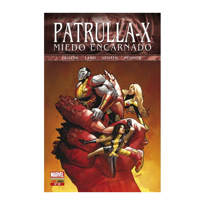 PATRULLA X VOL.3 Nº 76 ED.PANINI MIEDO ENCARNADO