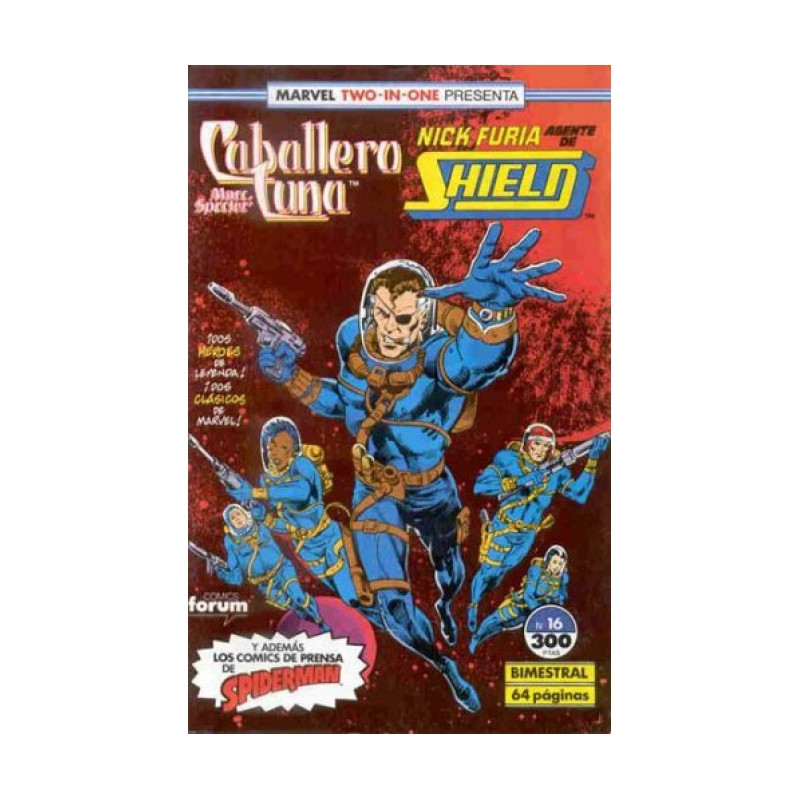 MARVEL TWO IN ONE CABALLERO LUNA Y NICK FURIA Nº 16