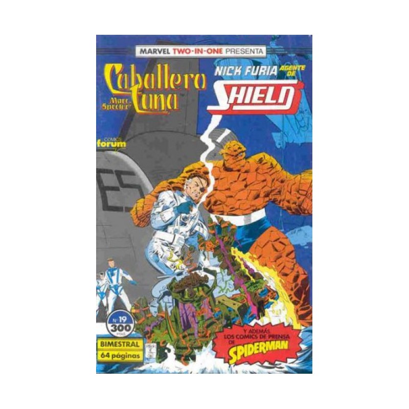 MARVEL TWO-IN-ONE CABALLERO LUNA Y NICK FURIA AGENTE DE SHIELD Nº 19