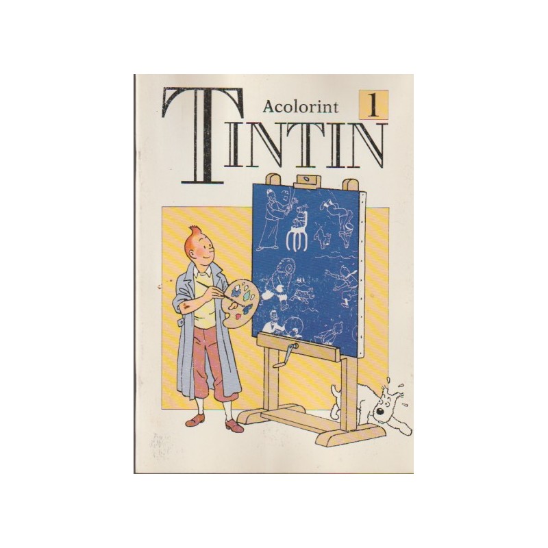 ACOLORINT TINTIN TINTIN COL.COMPLETA 2 ALBUMES, ED.JUVENTUD / JOVENTUT /  , AÑO 1990