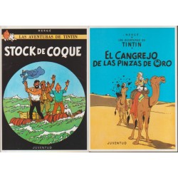 POSTALES TINTIN , LOTE DE 10 POSTALES