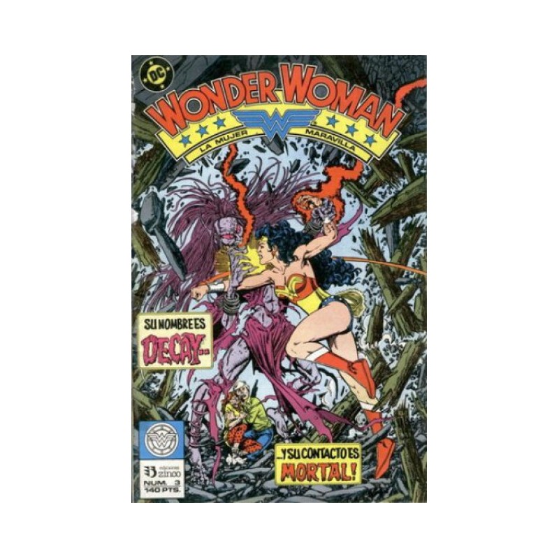 WONDER WOMAN Nº 1 AL 20 , A FALTA DE LOS NUMEROS 7 Y 12  , LOS NUMEROS 16 AL 20 ESTAN EN UN RETAPADO ED.ZINCO