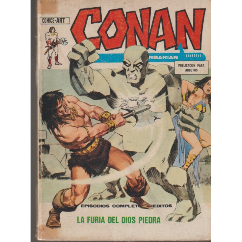 CONAN EL BARBARO VOL.1 Nº 18 LA FURIA DEL DIOS PIEDRA