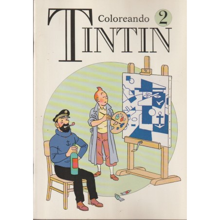 COLOREANDO TINTIN 2 , ED.JUVENTUD , AÑO 1990