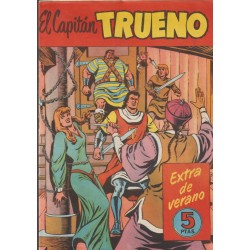EL CAPITAN TRUENO EXTRAS Y ALMANAQUES ED.ORIGINAL ED.BRUGUERA , COMPLETA 7 EJEMPLARES , EXCELENTE ESTADO DE CONSERVACION