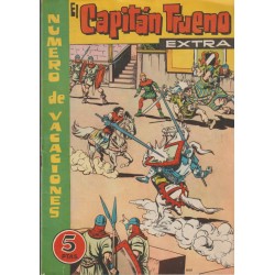 EL CAPITAN TRUENO EXTRA ALMANAQUES PARA 1961 A 1965 Y NUMEROS DEVACACIONES 1960 A 1962 ,ED.ORIGINAL ED.BRUGUERA EN EXCELENTE ESTADO DE CONSERVACION
