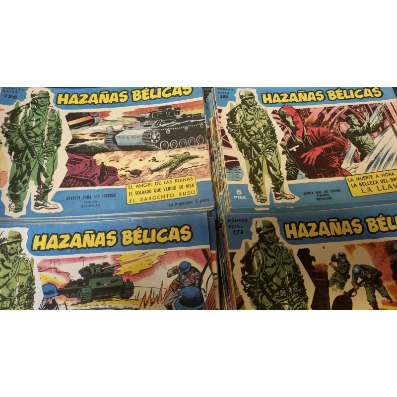HAZAÑAS BELICAS SERIE AZUL NUMEROS 1 AL 200 , EXCELENTE ESTADO DE CONSERVACION , ORIGINALES