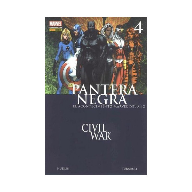 pantera negra nº 4 civil war ed.panini