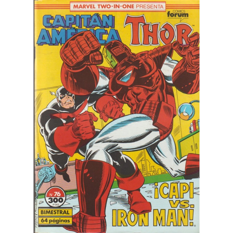 CAPITAN AMERICA Nº71 AL 76 VOL.1 ED.FORUM MARVEL TWO IN ONE CAPITAN AMERICA & THOR