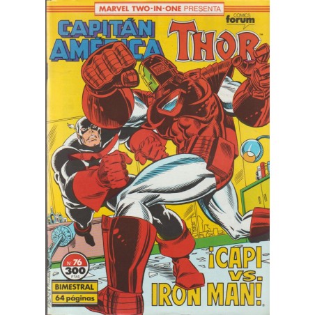 CAPITAN AMERICA Nº71 AL 76 VOL.1 ED.FORUM MARVEL TWO IN ONE CAPITAN AMERICA & THOR