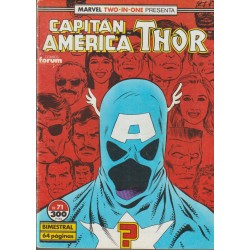 CAPITAN AMERICA Nº71 AL 76 VOL.1 ED.FORUM MARVEL TWO IN ONE CAPITAN AMERICA & THOR