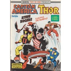 CAPITAN AMERICA Nº71 AL 76 VOL.1 ED.FORUM MARVEL TWO IN ONE CAPITAN AMERICA & THOR