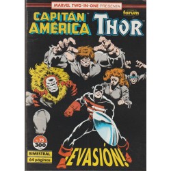 CAPITAN AMERICA Nº71 AL 76 VOL.1 ED.FORUM MARVEL TWO IN ONE CAPITAN AMERICA & THOR