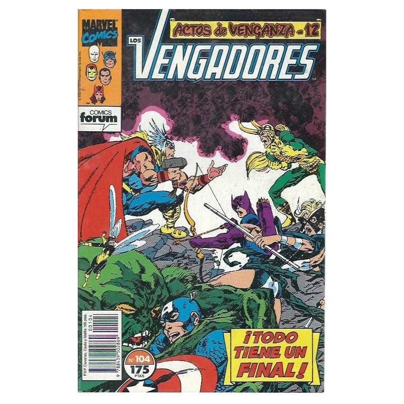 LOS VENGADORES Nº 101 AL 105 ED.FORUM VOL.1 , EXCELENTE ESTADO DE CONSERVACION
