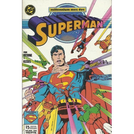 SUPERMAN VOL.2 Nº 34 MILLENIUM MES DOS ED.ZINCO