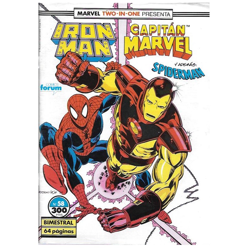 IRON MAN VOL.1 Nº 49 AL 58 MARVEL TWO IN ONE IRON MAN & CAPITAN MARVEL