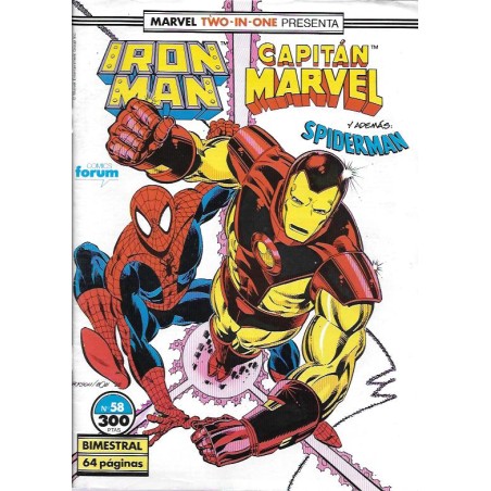 IRON MAN VOL.1 Nº 49 AL 58 MARVEL TWO IN ONE IRON MAN & CAPITAN MARVEL