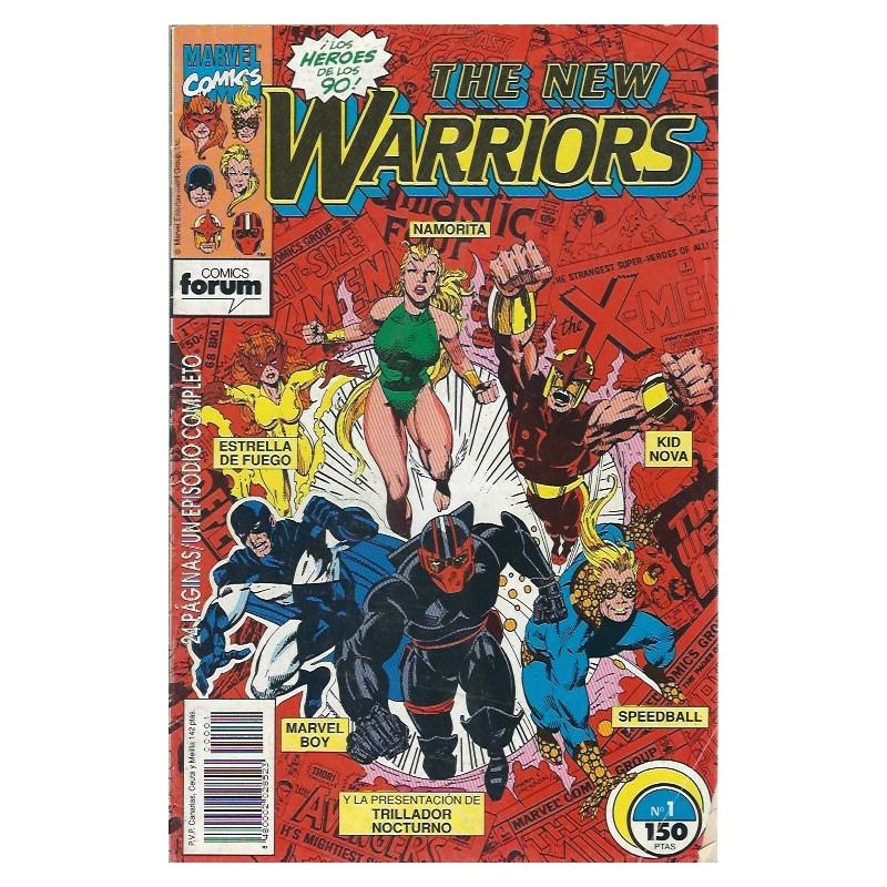 the new warriors vol.1 nº 1 a 5