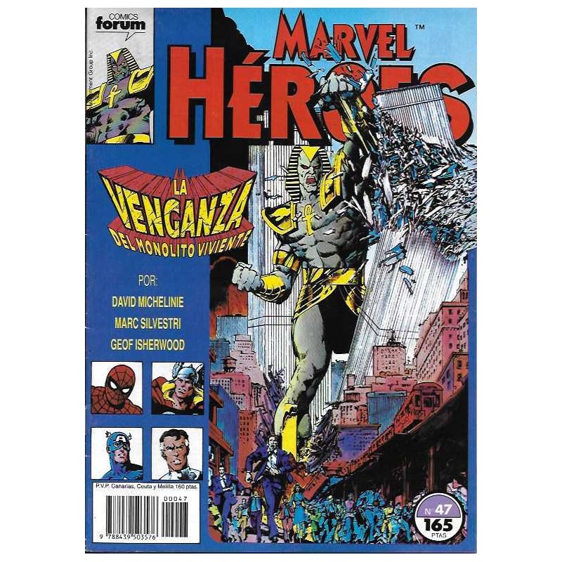 la venganza del monolito viviente saga_completa  Marvel Heroes Nº 47 A 49