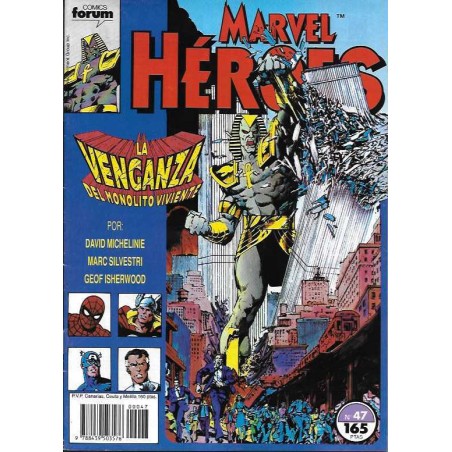 la venganza del monolito viviente saga_completa  Marvel Heroes Nº 47 A 49